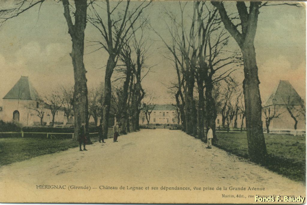 Ensemble d'anciennes cartes montrant le domaine de Lognac à Mérignac dans le quartier Saint-Augustin.